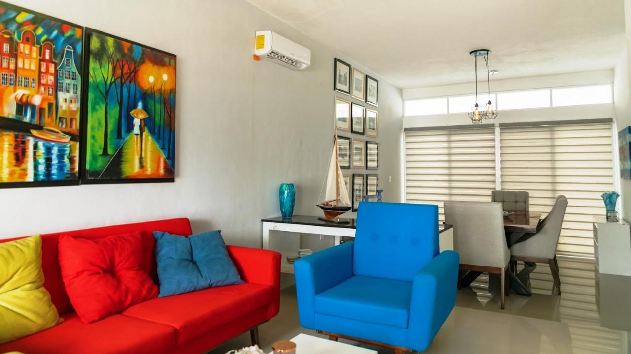 Confortable Casa En Cozumel, Condominio Con Vista Al Mar # 10 Bagian luar foto