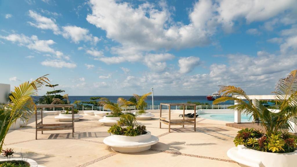 Confortable Casa En Cozumel, Condominio Con Vista Al Mar # 10 Bagian luar foto